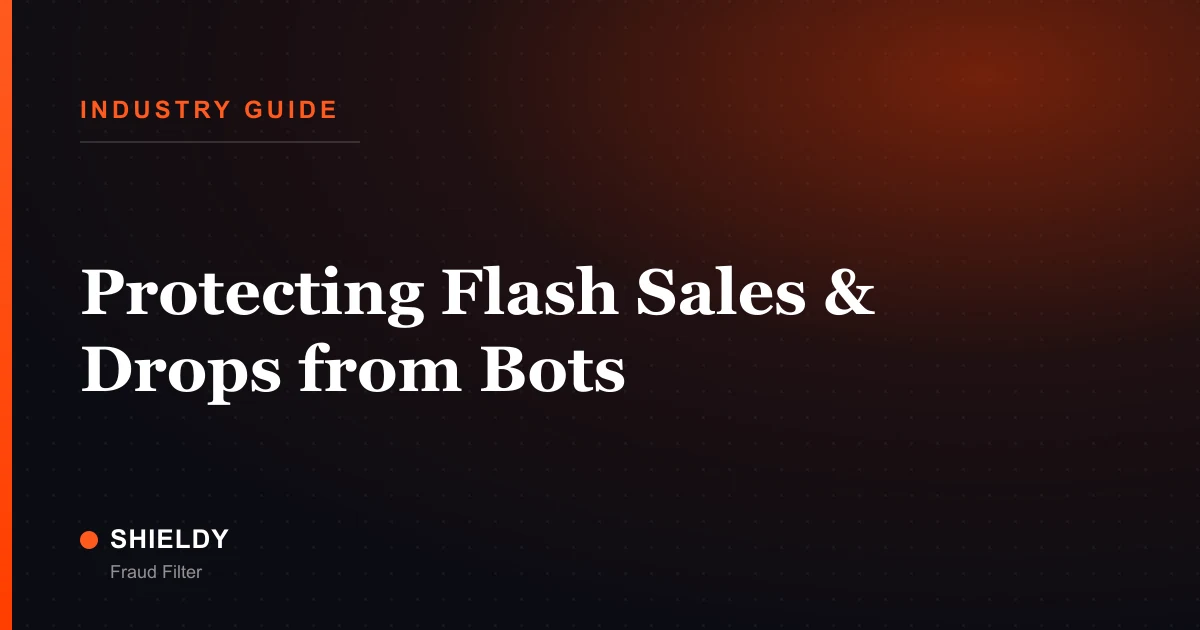 Protecting Flash Sales & Drops from Bots