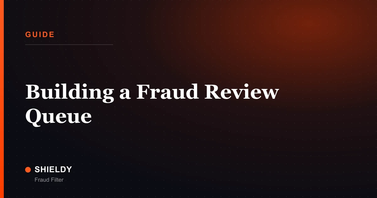 Building a Fraud Review Queue