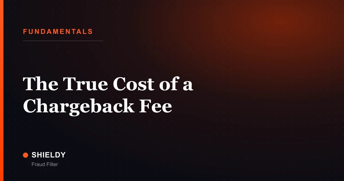 The True Cost of a Chargeback Fee