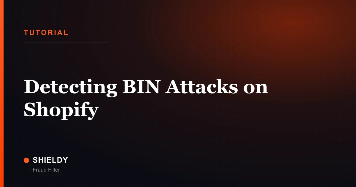 Detecting BIN Attacks on Shopify