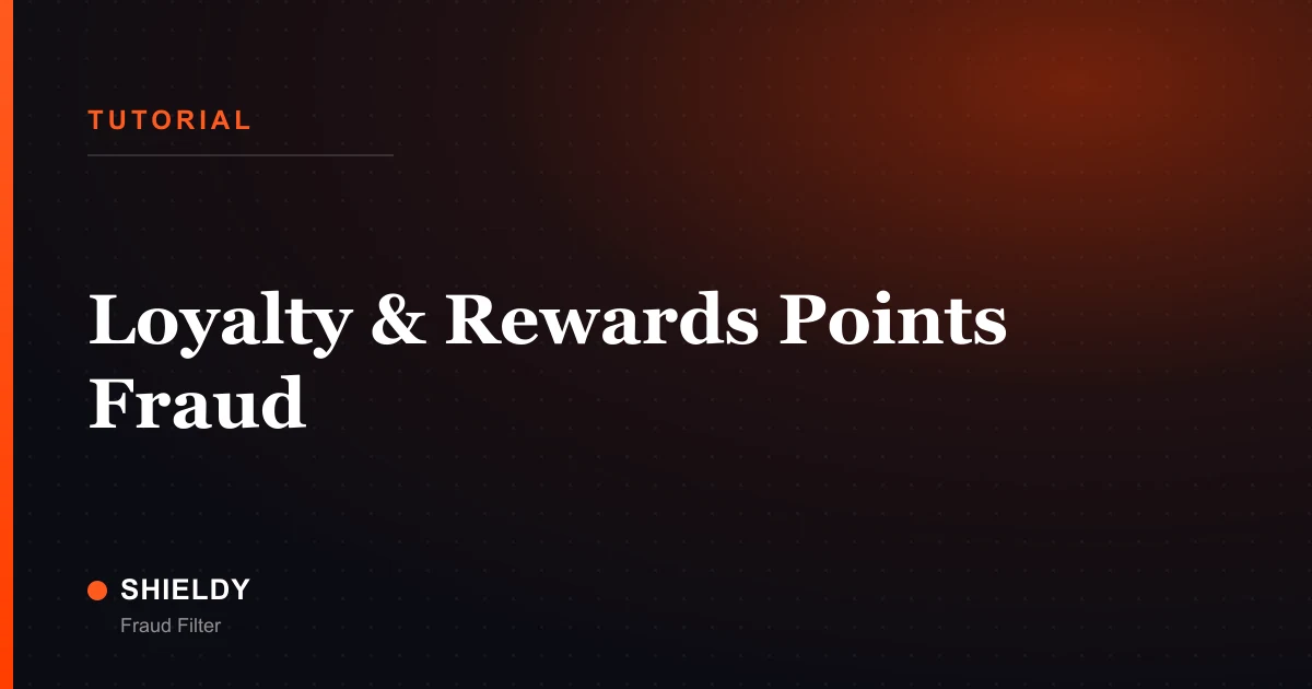Loyalty & Rewards Points Fraud