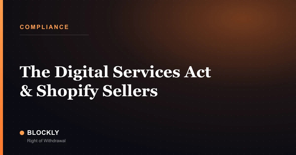 The Digital Services Act & Shopify Sellers