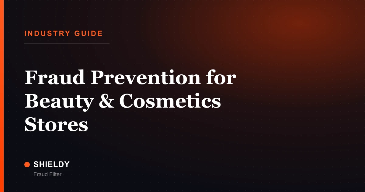 Fraud Prevention for Beauty & Cosmetics Stores