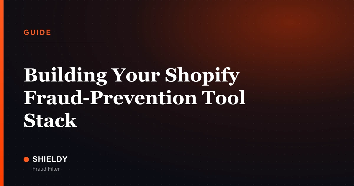 Building Your Shopify Fraud-Prevention Tool Stack