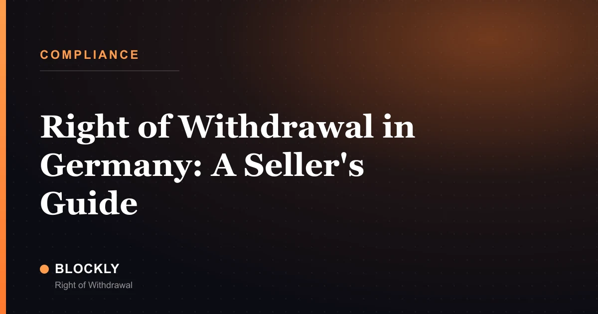 Right of Withdrawal in Germany: A Seller's Guide