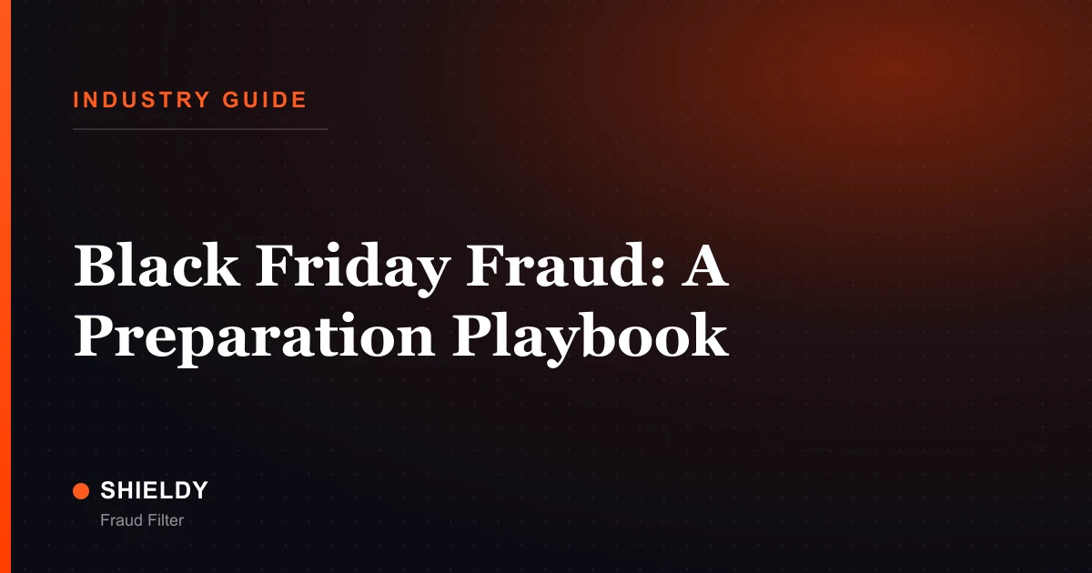 Black Friday Fraud: A Preparation Playbook