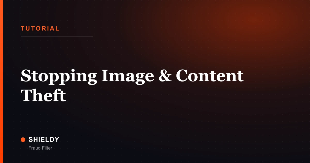 Stopping Image & Content Theft